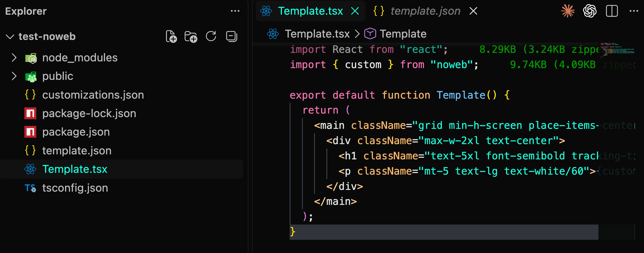 The Noweb CLI for submitting templates