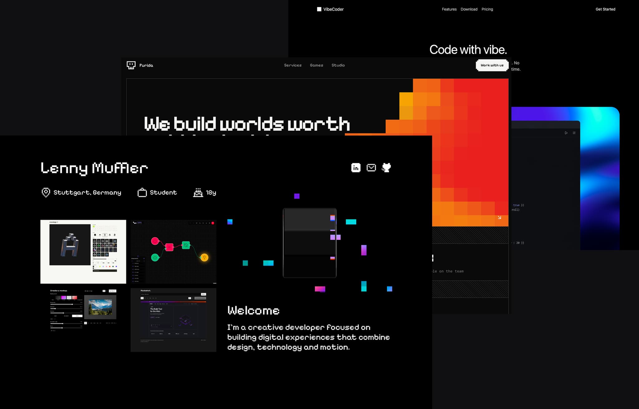 A gallery of finished Noweb website templates