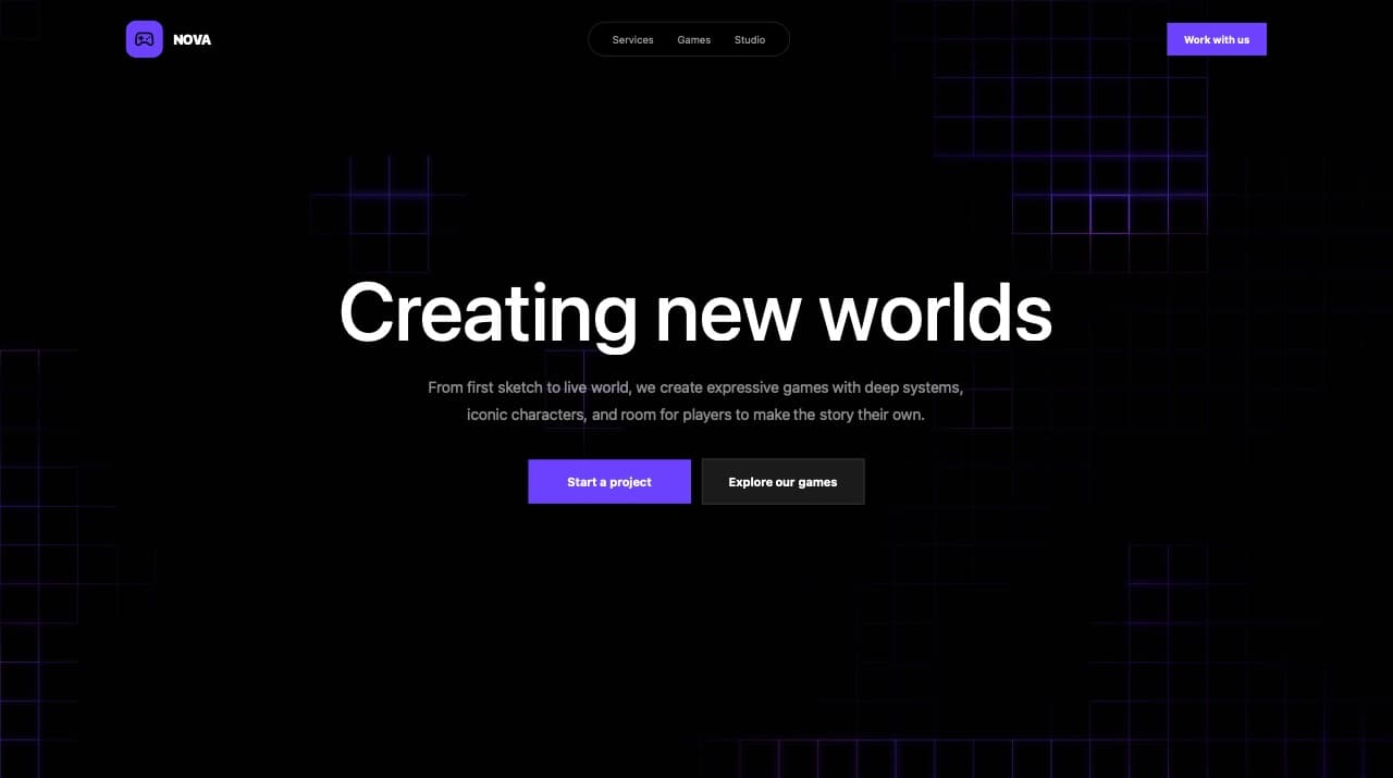 A gallery of finished Noweb website templates